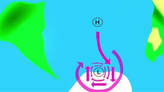 Atmospheric circulation around low and highpressure areas explained [upl. by Dlorag]