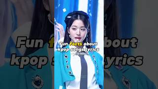 Fun facts about kpop songs lyrics kpop kpopshorts fypシ゚ itzy blackpink shortvideo [upl. by Peacock]