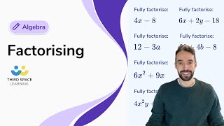 Factorising  GCSE Maths  Third Space Learning [upl. by Levesque]