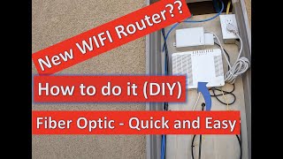 New router set up with Frontier Fiber Optics internet [upl. by Schonfeld]