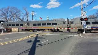 NJ Transit train roars into Radburn [upl. by Assenyl]