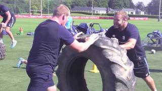 Cardiff Blues preseason training [upl. by Paehpos774]