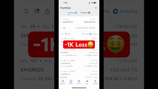 Long Term Investment Zerodha Live Portfolio  Kpi green share latest news  shorts ytshorts [upl. by Longley]