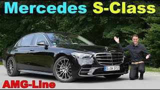 new Mercedes SClass AMGLine S500 FULL REVIEW with Autobahn and night driving V223 2022 [upl. by Anceline]