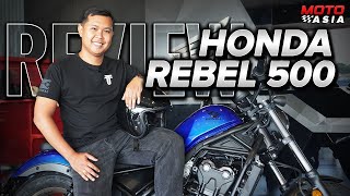 Honda Rebel 500 Bike Review  Honda Flagship Gensan [upl. by Yard740]