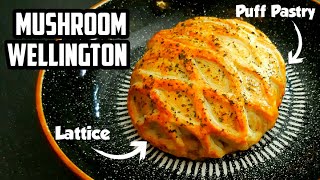 Mushroom Wellington  The Perfect Vegetarian Recipe for Christmas thanksgiving or a dinner party [upl. by Annavoeg957]