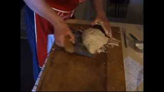 handkneading slack dough with sound May2013 [upl. by Ailegna100]