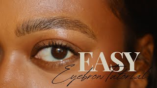 EASY EVERYDAY EYEBROW TUTORIAL Beginner Friendly [upl. by Aleirbag]