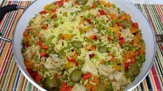 Arroz con Pollo y Aceitunas  Muy Fácil de Preparar [upl. by Careaga]