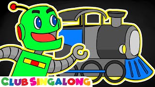 quotNeon Green Robot Machinequot 2  Teach Kindergarten Children Train Motorcycle Helicopter [upl. by Susann66]