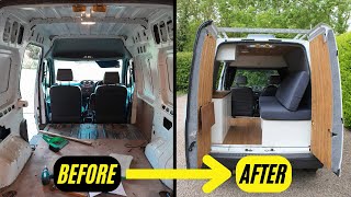 FULL TIME LAPSE  Ford Transit Connect  Mini Camper Van [upl. by Adnuhsor303]