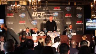 Conor McGregor vs Jose Aldo UFC 189 World Tour Press Conference London Highlights [upl. by Rosamund]