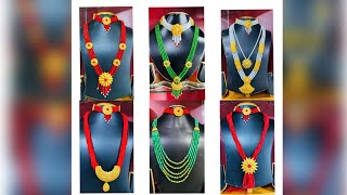 Gold traditional nepali jewellery design  latest and stylish gold chandrahar amp chokar design 2022 [upl. by Northey142]