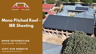 Mono Pitched Roof  IBR Sheeting [upl. by Hnacogn]