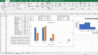 Create a double bar histogram in Excel [upl. by Submuloc]