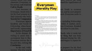 EverymanMiracle and Morality Plays Instant Essay for Exam Success ARsummaryguidanceshortsViral [upl. by Maxima]