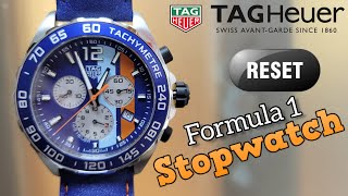 TAG HEUER FORMULA 1 ALL MODELS CHRONOGRAPH STOPWATCH HANDS RESET [upl. by Stavros]