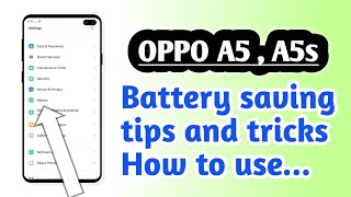 OPPO A5  A5s  Battery saving tips and tricks [upl. by Jahn968]