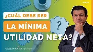 431 ¿CUÁL debería ser el MÍNIMO de UTILIDAD NETA para un negocio [upl. by Trepur818]