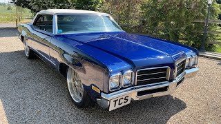 1970 🇬🇧 Oldsmobile Delta 88 Convertible 468Ci 77L V8 Auto Cobalt Blue Grey leather 300miles [upl. by Jerold]