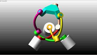 Spherical Parallel Mechanism Free Motion [upl. by Hy]