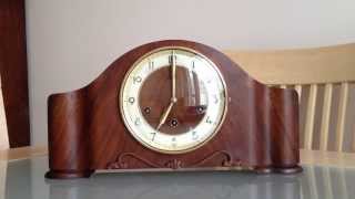 HAC DUAL CHIMING ART DECO MANTLE CLOCK WESTMINSTER amp WHITTINGTON CHIME [upl. by Cad]