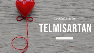 Telmisartan  Uses Dosage Side Effects amp Mechanism  Micardis [upl. by Enrique]