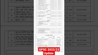 GPSC 202223 Calendar Update gpsc [upl. by Acinoryt]