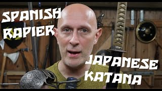 Spanish Rapier Vs Japanese Katana [upl. by Gavan]