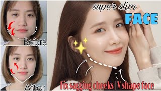 Top Exercises For Face  Get Slim Face  Reduce Double Chin  Fix Sagging Cheeks  V Shape Face [upl. by Aicirtak]