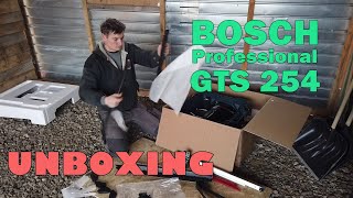 Unboxing Circular BOSCH Professional GTS 254 [upl. by Ishii]