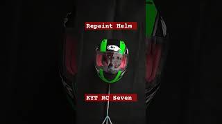 Repaint helm KYT RC Seven ala Kawasaki Ninja 150 RR dua tak shorts shortvideo repainthelm [upl. by Aicenet947]