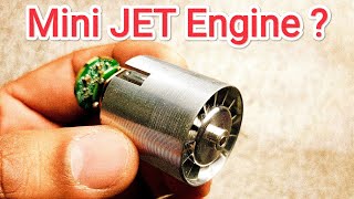 Mini JET Engine powered by BLDC motor powerful turbo fan is se hum kiya kiya bana saktey hen [upl. by Bernetta]