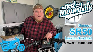 Simson SR 50  Leerlaufkontakt und Kupplungseinbau [upl. by Frieder]