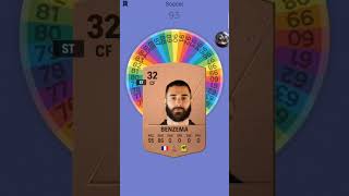 rerolling Benzemas stats benzema football soccer spinthewheel [upl. by Anelyak]