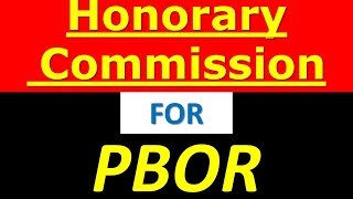 honorary commission for pbor [upl. by Imoian880]