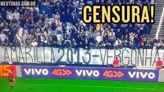 Faixa de torcida contra Amarilla é censurada na Arena [upl. by Mellins]