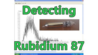 Rubidium 87 detection with liquid scintillation [upl. by Llehctim]