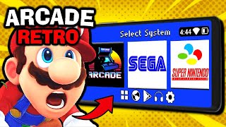 EL MEJOR EMULADOR RETRO ARCADE PARA ANDROID EN 2024😲🕹 SEGA ARCADE SNES PS1 WII [upl. by Drucy]