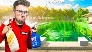 LIMPIO UNA PISCINA OLÍMPICA GIGANTE 😱  Pool Cleaning Simulator [upl. by Airlee]