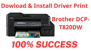 How to install Brother DCP T820DW Driver Print amp Scan on Windows 11 10 [upl. by Kylila]