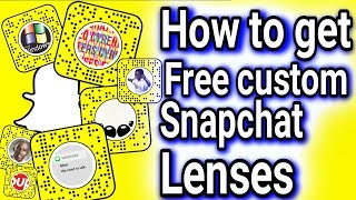 How to get custom snapchat lenses [upl. by Ymmit]