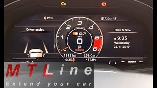 Audi SQ7 4M MY2017  Virtual Cockpit switchover  preklop Virtual Cockpit zaslona [upl. by Barcus]