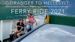 Geiranger to Hellesylt Fjord ferry ride 2021 [upl. by Iran303]