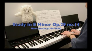 Henri Bertini  Study In E Minor Op29 no14 piano [upl. by Dilahk]