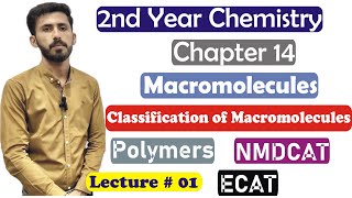 2nd Year Chemistry Chapter 14 Macromolecules Polymers 12th Chemistry Chapter 14 Lec 1 [upl. by Manya]