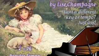 Monsieur le Printemps by Lise Champagne Piano Accompaniment [upl. by Aridan]