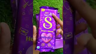 Dairy Milk Silk Heart Blush 🍫🍫💜😋 shortsyoutube swadkavardan chocolate cadbury cadburysilk [upl. by Dumanian275]