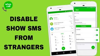 How To Disable Show Sms From Strangers On Whoscall App [upl. by Chelsey]