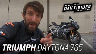 2020 Triumph Daytona 765 Moto2 Review  Daily Rider [upl. by Rellim]